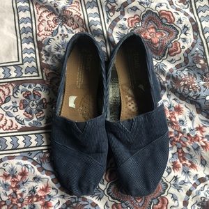 Blue corduroy Toms